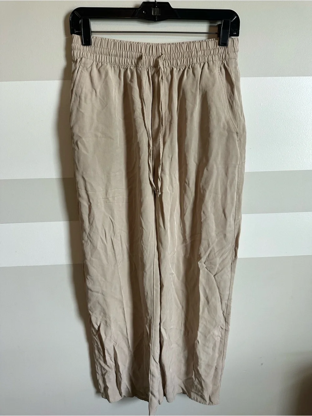 ZARA linen blend pull on pants Size Medium